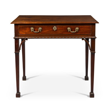 View full screen - View 1 of Lot 84. A George III mahogany side table, circa 1770.