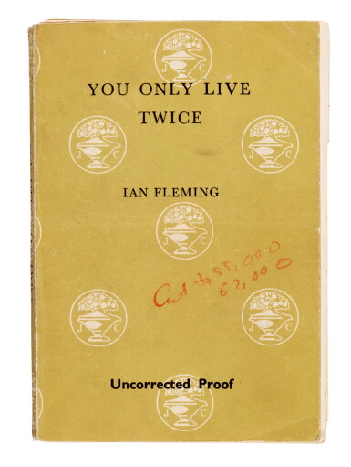 View full screen - View 1 of Lot 113. Ian Fleming | You Only Live Twice, uncorrected proof for Playboy, with related correspondence, 1963-64.