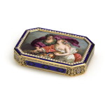 A pearl, gold and enamel snuff box, Geneva, circa 1805 and later