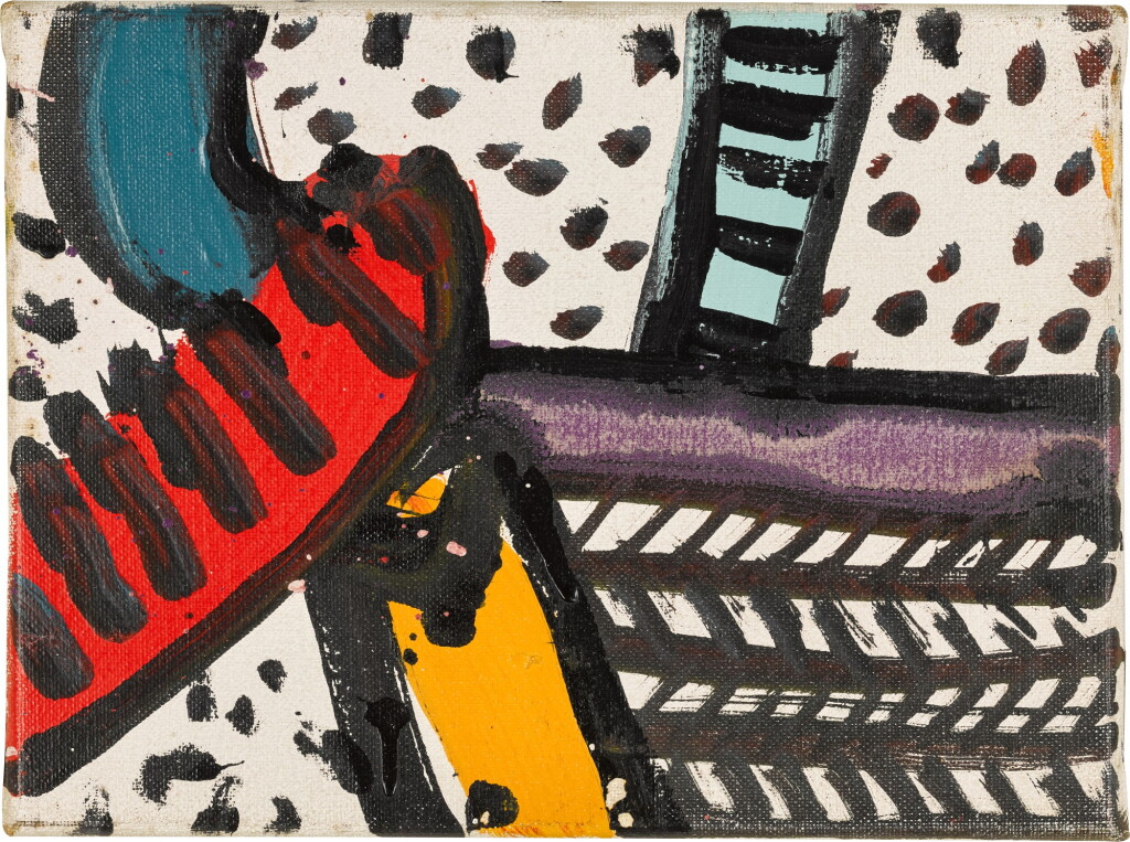 View full screen - View 1 of Lot 172. ALAN DAVIE | RED SCRUBBER.