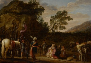 View full screen - View 1 of Lot 26. JAN MARTSZEN DE JONGE | The Meeting of David and Abigail.