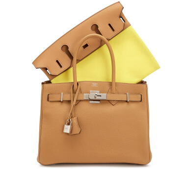 View full screen - View 1 of Lot 176. Limited Edition Biscuit Togo, Swift and Toile 3 in 1 Birkin 30 Palladium Hardware, 2022.