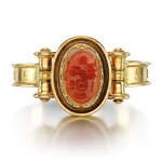 Hardstone bangle, 1860s