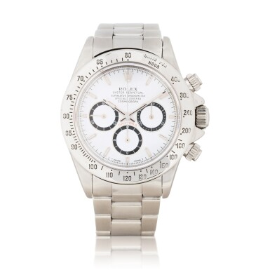 View full screen - View 1 of Lot 1006. 'Inverted 6 Zenith' Daytona, Ref. 16520 Chronographe bracelet en acier | Stainless steel chronograph wristwatch with bracelet Vers 1993| Circa 1993.