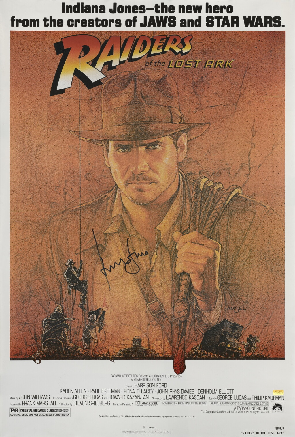 View full screen - View 1 of Lot 63. Raiders of the Lost Ark (1981).