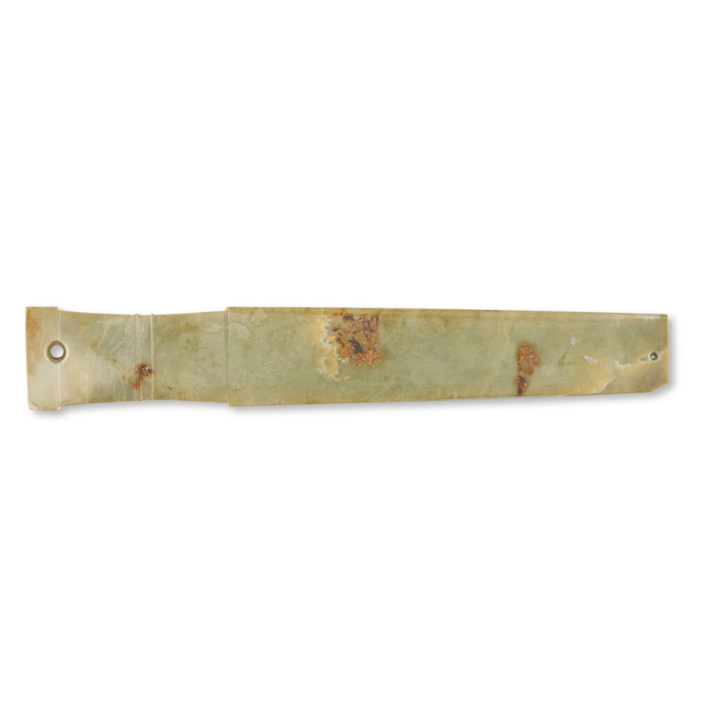 View full screen - View 1 of Lot 146. A jade handle, Late Shang/early Western Zhou dynasty | 商末/西周初 玉柄.