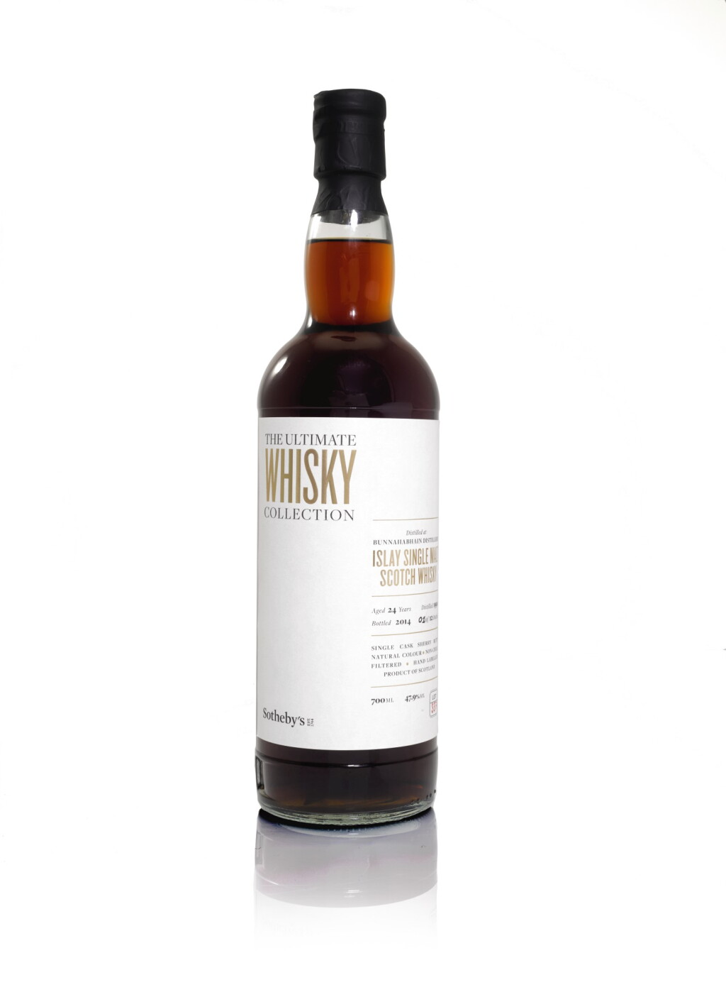 View full screen - View 1 of Lot 338. SOTHEBY’S ULTIMATE WHISKY COLLECTION EXCLUSIVE BOTTLING, DISTILLED AT BUNNAHABHAIN DISTILLERY 24 YEAR OLD 47.9 ABV 1990 .