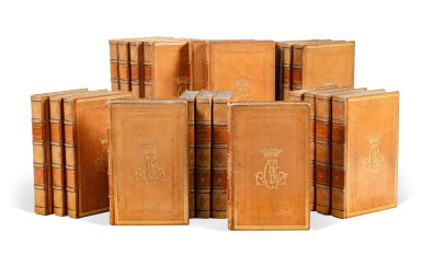 View full screen - View 1 of Lot 469. Œuvres. 1820-1824. Exemplaire au chiffre de la duchesse de Berry, en veau blond glacé..