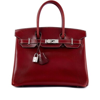 View full screen - View 1 of Lot 9791. Brique Courchevel Birkin 30 Palladium Hardware, 2001.