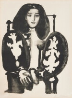 Femme au fauteuil no. 1 ('Le Manteau Polonais') (Bloch 587; Mourlot 134)