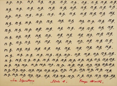 View full screen - View 1 of Lot 74. La Signature Série 1 Tirage illimité (The Signature Series 1 Unlimited Draw).