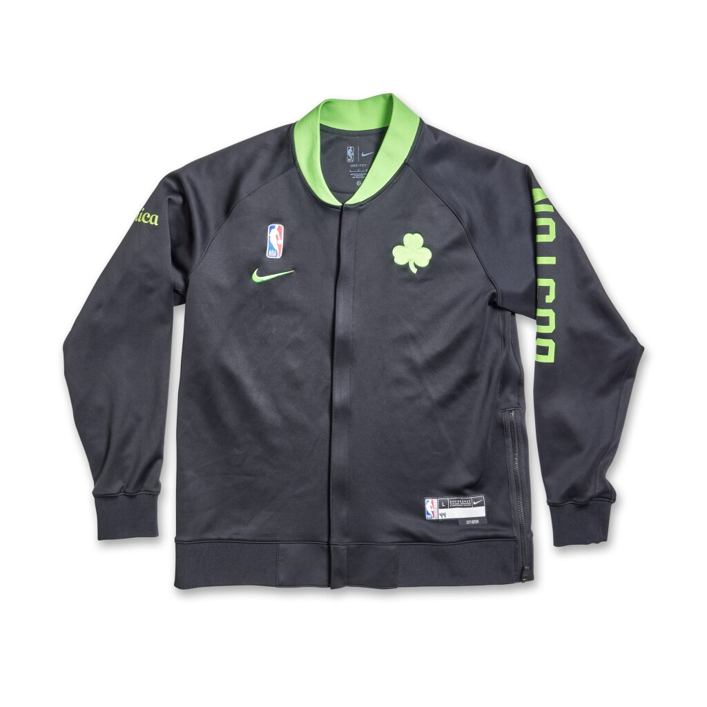 View full screen - View 1 of Lot 110. Miles Norris Boston Celtics 2024-2025 Game Issued City Edition Warmup Set.