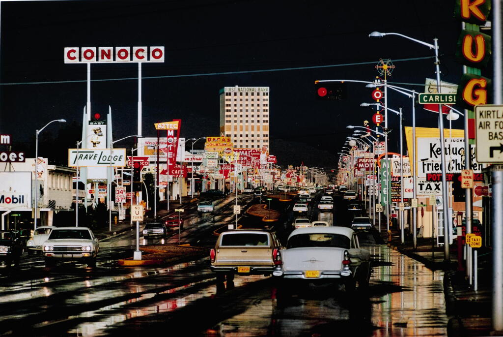 View full screen - View 1 of Lot 96. ERNST HAAS | 'ROUTE 66', ALBUQUERQUE, NEW MEXICO, 1969.