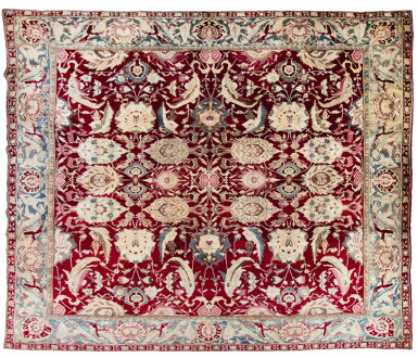 View full screen - View 1 of Lot 428. An Agra Carpet, North India, second half 19th century.