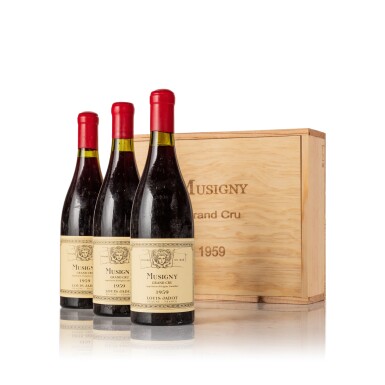 View full screen - View 1 of Lot 812. Musigny 1959 Louis Jadot (3 BT).