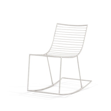 View full screen - View 1 of Lot 56. Rocking chair, circa 1960 | Chaise à bascule, vers 1960.