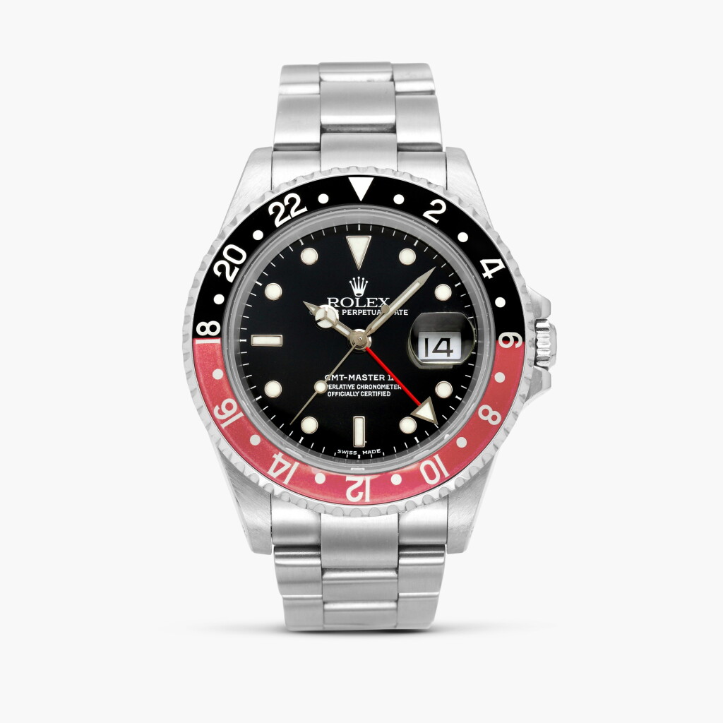 View full screen - View 1 of Lot 2351. GMT-Master II "Coke", Reference 16710 | A stainless steel dual time wristwatch with date and bracelet, Circa 2005.