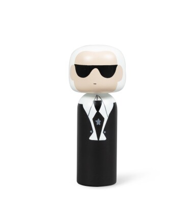 View full screen - View 1 of Lot 1012. Becky Kemp and Lucie Kaas, a figure of Karl Lagerfeld | Becky Kemp et Lucie Kaas, figurine à l'effigie de Karl Lagerfeld.