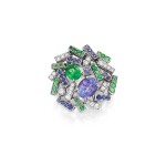 'Le Grand Frisson' Gem Set and Diamond Ring | 尚美 | 'Le Grand Frisson' 寳石 配 鑽石 戒指