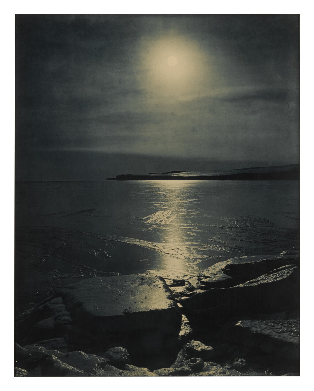 View full screen - View 1 of Lot 75. HERBERT PONTING | 'THE FREEZING OF THE SEA'.