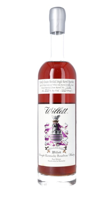 View full screen - View 1 of Lot 59. Willett Family Estate Single Barrel Bourbon 21 Year Old 114.3 proof NV (1 BT75).