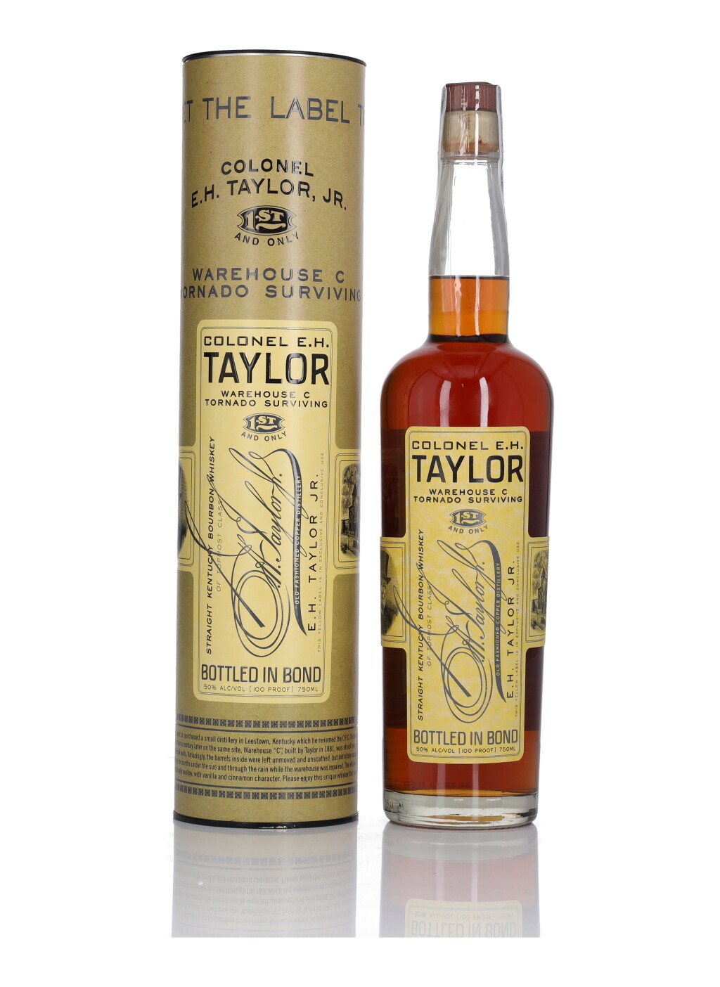 Voir en plein écran - Voir 1 du lot 83. Colonel E.H. Taylor Warehouse C Tornado Surviving 100 Proof NV (1 BT 75cl).