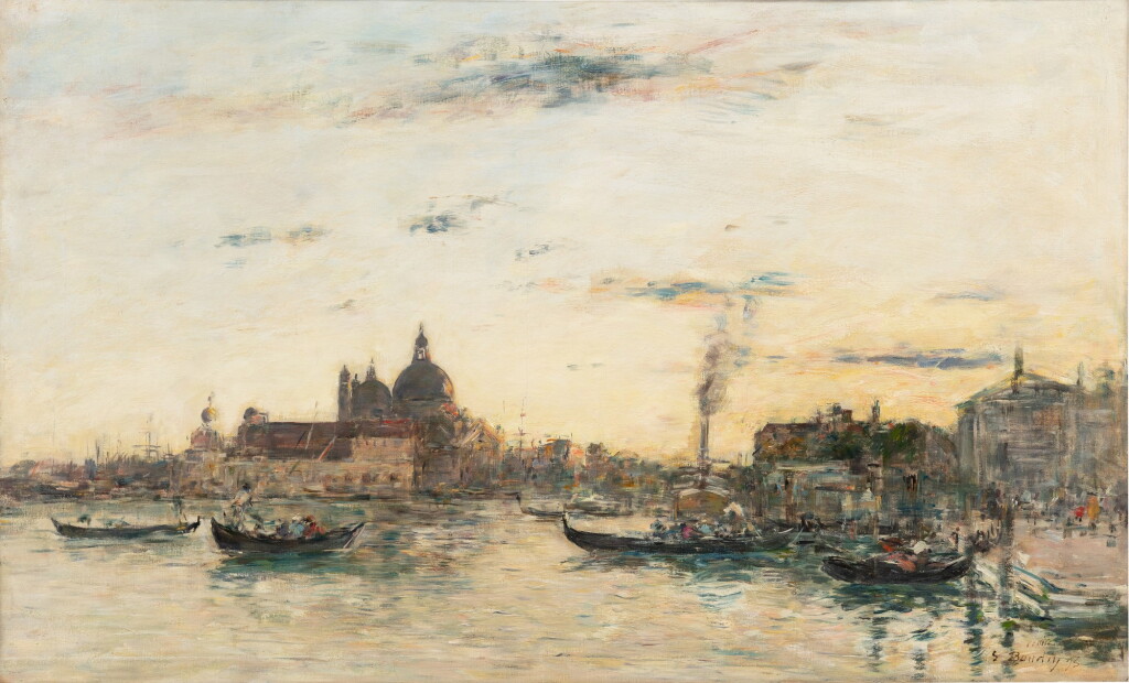 View full screen - View 1 of Lot 3. Venise, la Salute, la Piazzetta et le grand canal le soir.