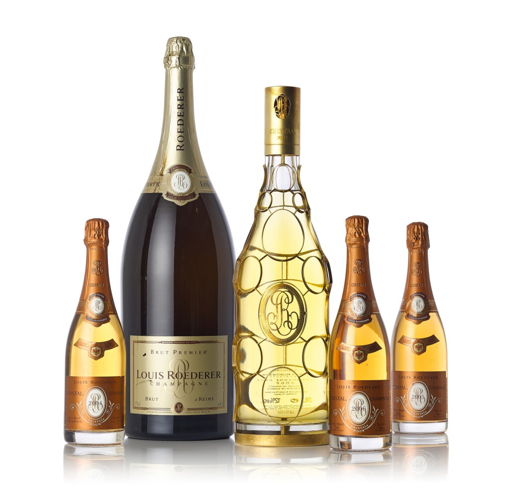 View full screen - View 1 of Lot 6146. Louis Roederer, Cristal Brut Gold Medallion 2002 (1 JM30).