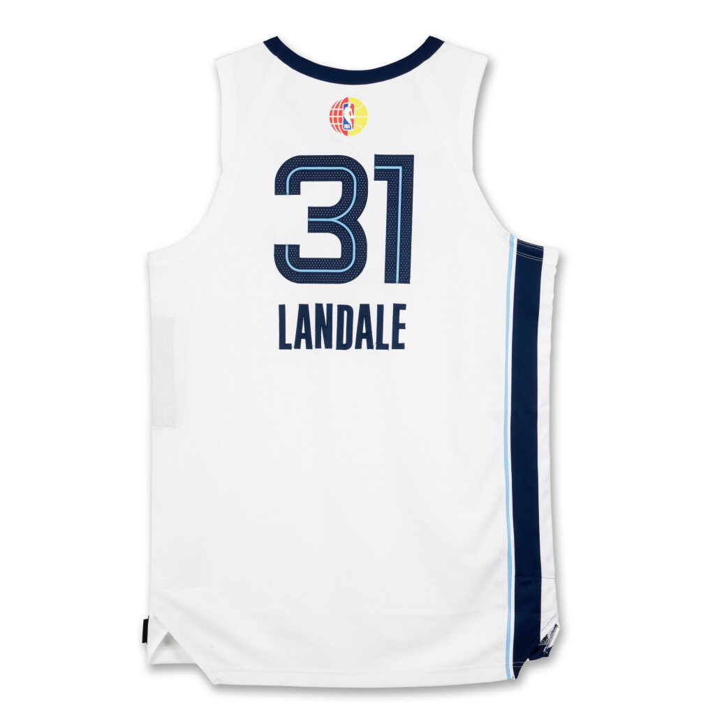 View full screen - View 1 of Lot 26. Jock Landale ‘Berlin Game’ Memphis Grizzlies 2025-2026 Game Worn Association Edition Jersey.