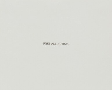 View full screen - View 1 of Lot 543. Untitled (Free All Artists).
