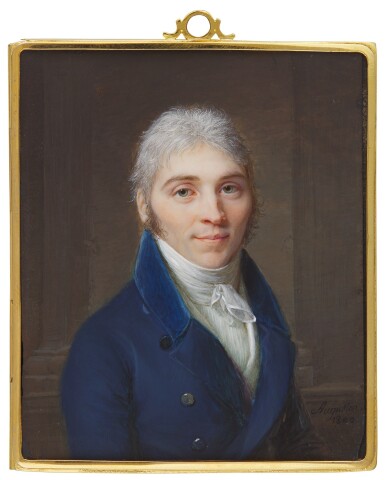 View full screen - View 1 of Lot 343. JEAN BAPTISTE JACQUES AUGUSTIN | PORTRAIT OF A GENTLEMAN .