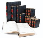 DUMONT D'URVILLE. Voyage de la corvette L'Astrolabe. Paris, J. Tastu, 1830-1833. 17 vol. Reliure moderne.