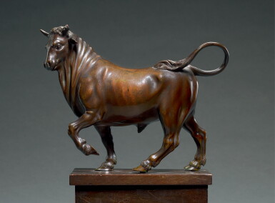 View full screen - View 1 of Lot 62. AFTER A MODEL BY GIAMBOLOGNA (1529-1608), ITALIAN, FLORENCE, 17TH CENTURY | PACING BULL.