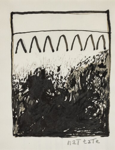 View full screen - View 1 of Lot 118. Study for Bridge Drawing.