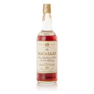 View full screen - View 1 of Lot 9309. The Macallan Campbell Hope & King 80 Proof 1959 (1 BT75).
