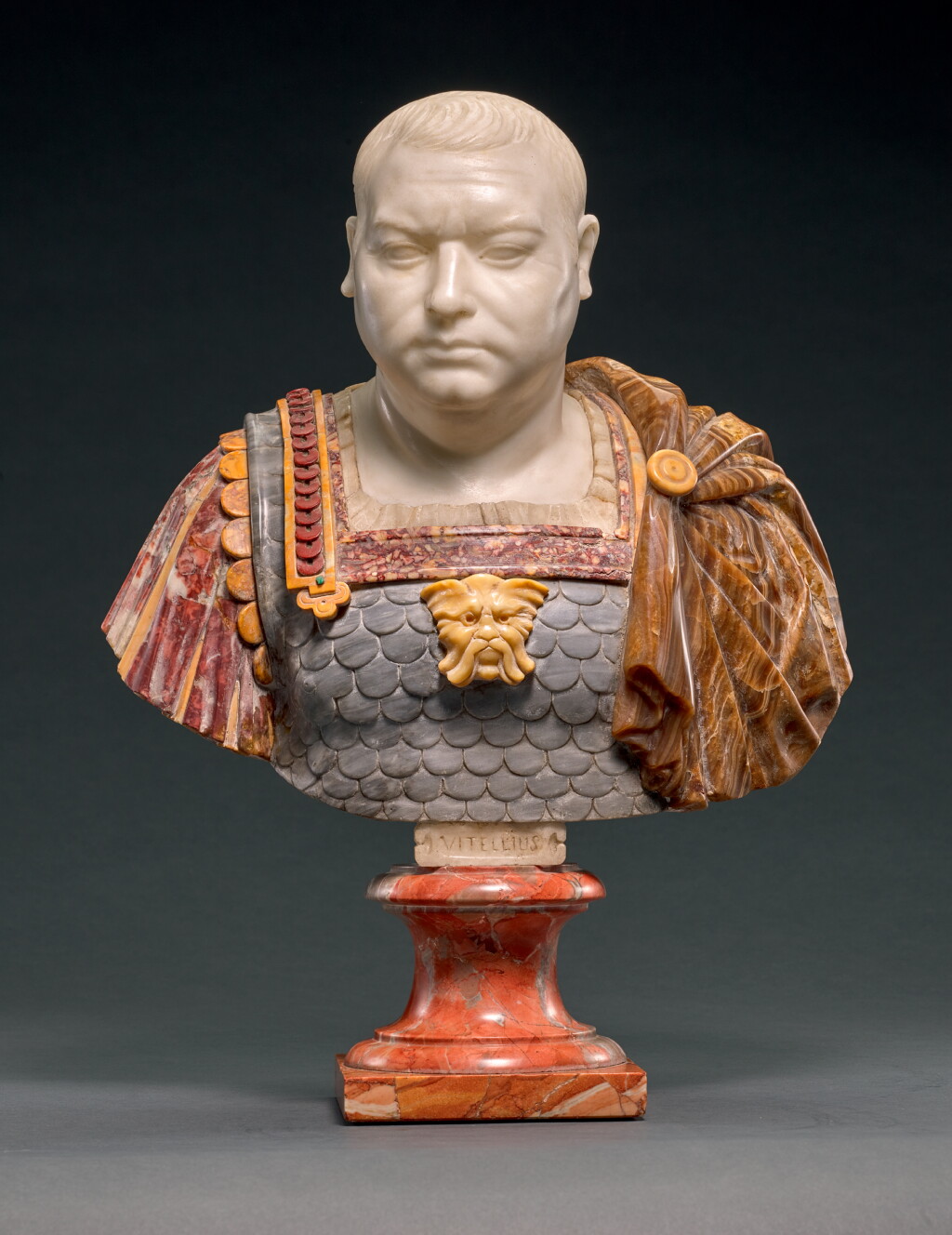 View full screen - View 1 of Lot 104. ATTRIBUTED TO FRANCIS HARWOOD (1726/7-1783), ITALIAN, ROME, 18TH CENTURY | BUST OF VITELLIUS.