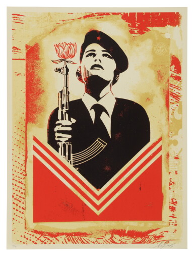 View full screen - View 1 of Lot 8. PEACE GUARD 2 STENCIL (LISBON).