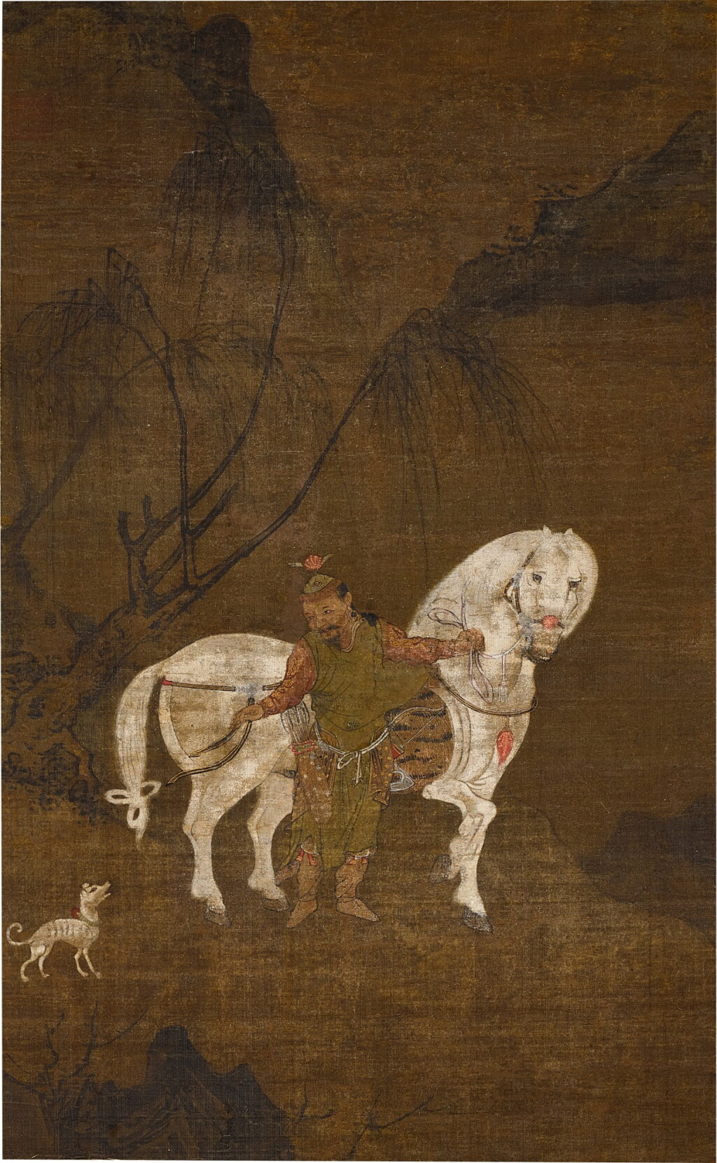 View full screen - View 1 of Lot 955. 佚名(晚明) 人馬圖|Anonymous, Late Ming dynasty, Man and Horse.