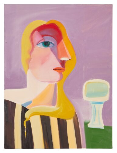 View full screen - View 1 of Lot 212. Striped Dress.