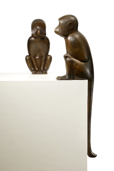 View full screen - View 1 of Lot 11. Singe SI and Singe SII | Singe SI et Singe SII.