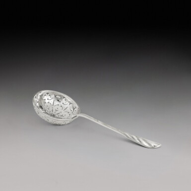 View full screen - View 1 of Lot 435. A Swiss silver sugar sifter, Basel, late 18th century.