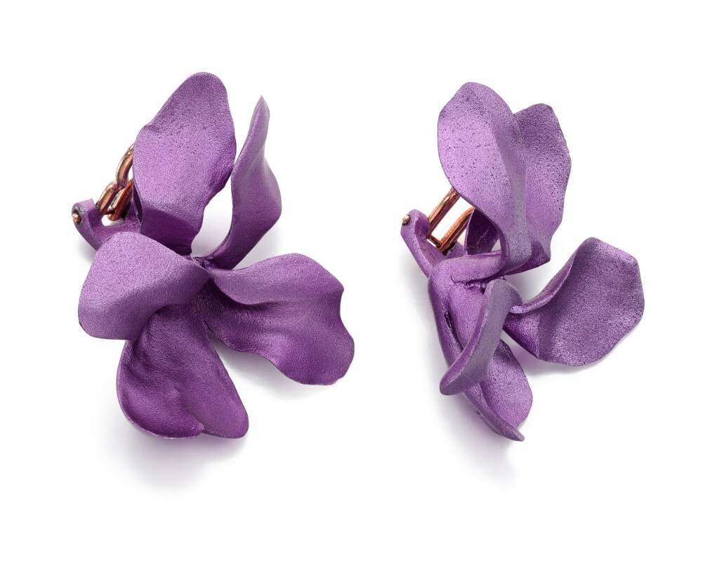 View full screen - View 1 of Lot 225. JAR | PAIR OF ALUMINIUM EAR CLIPS.