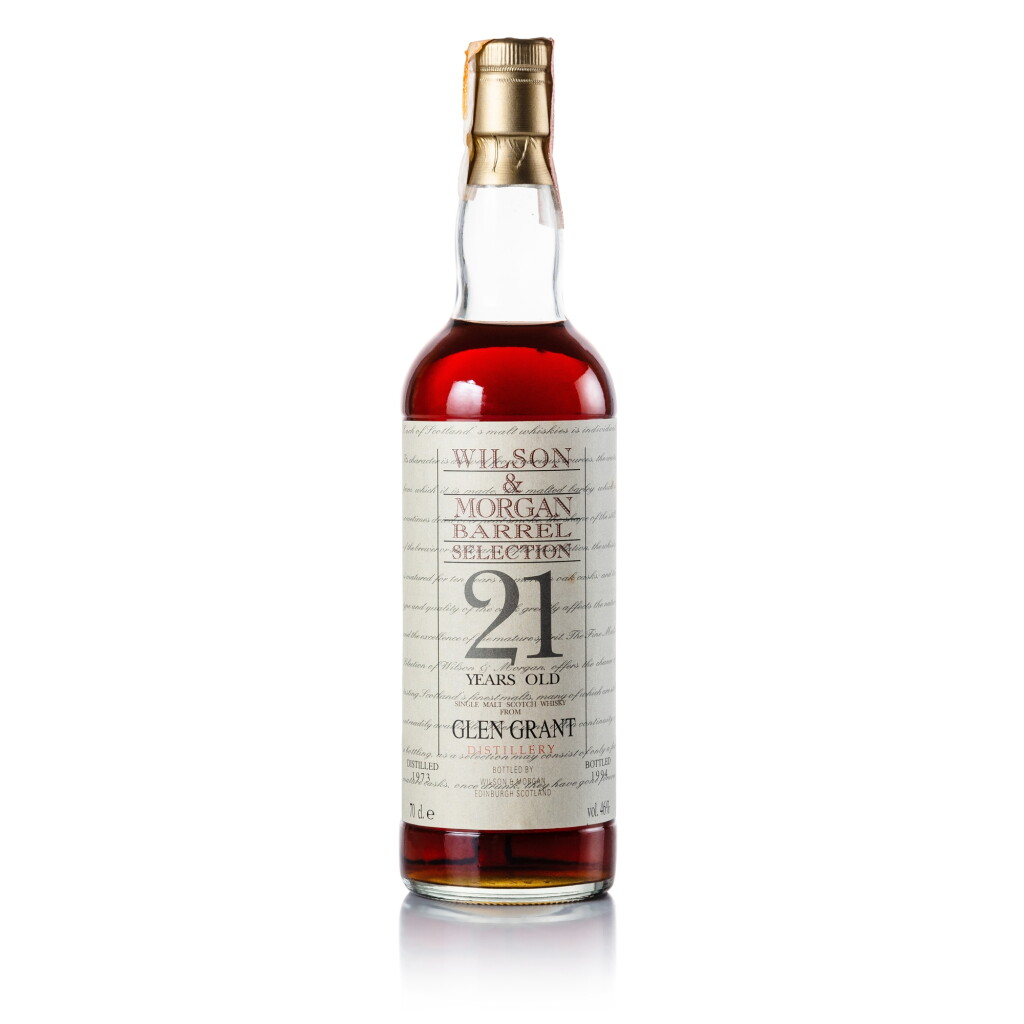 View full screen - View 1 of Lot 177. Glen Grant Wilson & Morgan Barrel Selection 21 Year Old 46.0 abv 1973 (1 BT 70cl).