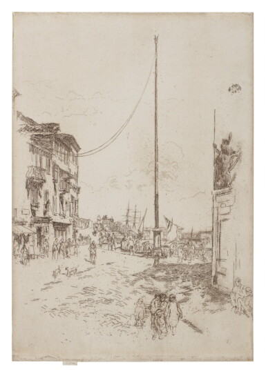 View full screen - View 1 of Lot 137. JAMES ABBOTT MCNEILL WHISTLER | THE LITTLE MAST (K. 185; G. 186).