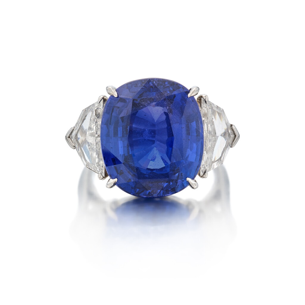 View full screen - View 1 of Lot 570. Sapphire and Diamond Ring .