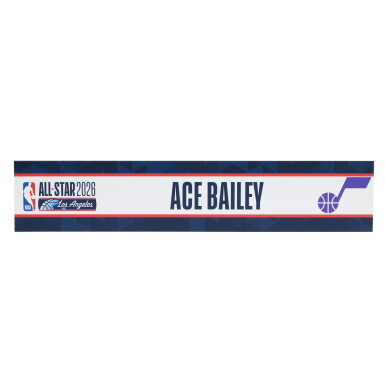 View full screen - View 1 of Lot 68. Ace Bailey ‘NBA All-Star Weekend’ Locker Room Nameplate | Set of 2.