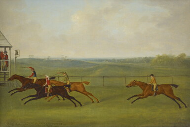 View full screen - View 1 of Lot 288. JOHN NOST SARTORIUS | BARONET WINNING THE 1791 OATLANDS STAKES IN ASCOT.