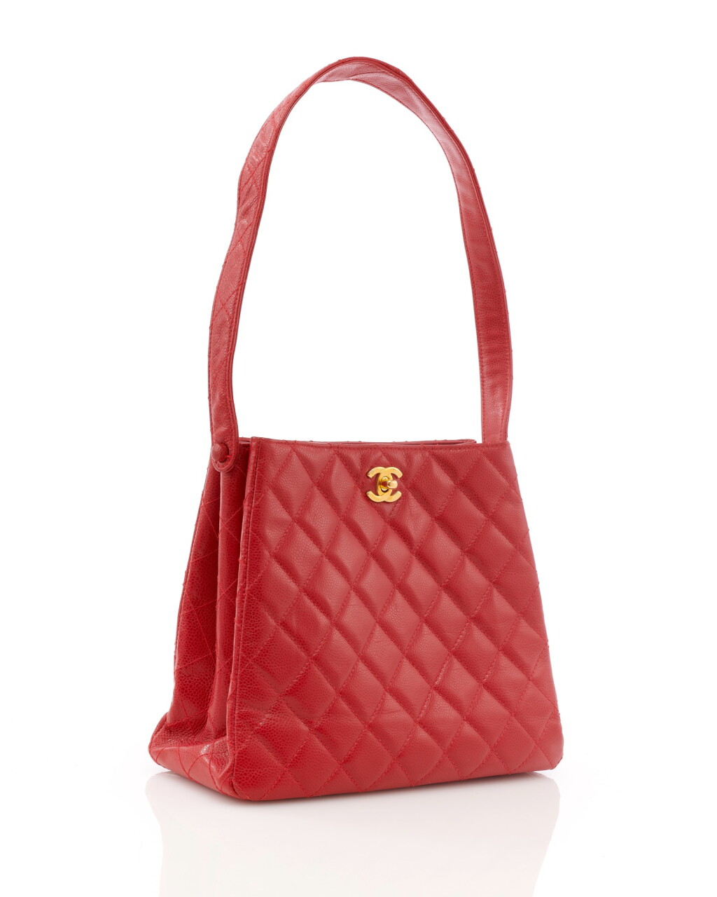 全螢幕檢視 - 查看76Red quilted leather shoulder bag的1
