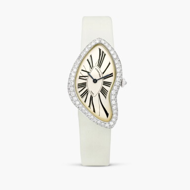 View full screen - View 1 of Lot 2506. Crash "Paris" | A white gold and diamond-set wristwatch, Circa 2000.