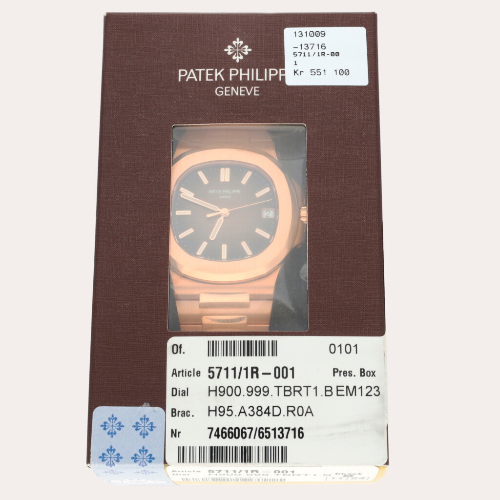View full screen - View 1 of Lot 68. Nautilus, Reference 5711/1R | A double-sealed pink gold wristwatch with date and bracelet | Circa 2021.
